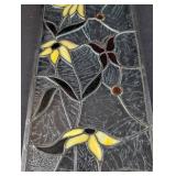Floral Leaded Stained Glass Panel