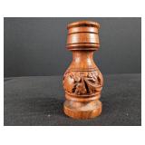 Carved Wood Lidded Canister Set (Lot of 3)