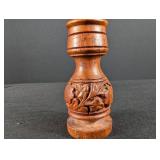 Carved Wood Lidded Canister Set (Lot of 3)