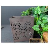 Rustic Decor Mixed Lot Wicker, Metal & Wood Accents