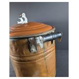 Vintage Copper Oval Roaster With Lid and Rack