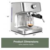 $204 Gevi EzBru 1000 58mm Commercial Espresso Machine | PID & NTC Temp Control, 4 Adjustable Shot/Temp, Powerful Steam Wand & Barista Kit for Home & Caf