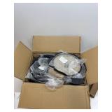$150 CAROTE 24Pcs Nonstick Kitchen Titanium Cookware Sets, Non stick Pots and Pans set, Induction Cookware Set Black
