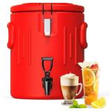 Insulated Beverage Dispenser 3.5 Gallon, Hot Drink Dispenser with 304 Stainless Steel Interior & Spout, Hot Water Dispenser for Parties, Portable Outdoors Water Cooler Jug for Camping Sports,NSS