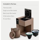 $400 Fellow Aiden Precision Coffee Maker   Automatic Drip Coffee Maker, Single Serve to 10-Cup Capacity, Precise Temperature Control, Thermal Carafe, Cold Brew Preset, Scheduling, Companion App: Home 