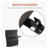 Quarter Fenders for Semi Truck 24" x 24" Black Poly Mud Guards with Tube Brackets & Mounting Hardware Kit, Left & Right Fender Set fit for Kenworth, Freightliner, Peterbilt, and Trailer Trucks