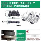 W10728159 Dishwasher Lower Rack with Wheels, Fit for Kitchenaid Dishwasher Rack, W10525646 W10780925 Dishwasher Rack Lower Intended for Maytag Dishwasher Parts Deep 22in Wide 20.8in
