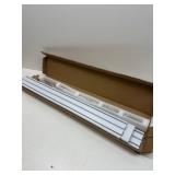 Double Curtain Track Ceiling Mount, 9.2ft (2.8m) Heavy Duty White Aluminum Alloy Curtain Rail with Nano Rollers, Blackout Drop Ceiling Track for Bedroom Window Hotel (White)