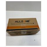 ALLZONE Corner Shower Caddy Tension Pole, 4 Hang-On Basket with Mixed-Height Shelves for Various Bottle Sizes, Extra Hooks & Soap Holder, Rustproof Stainless Steel, Fits 34 116 Inch, Black/White