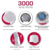 Red by Kiss 3000 Ceramic Tourmaline Professional Hood Dryer, 4 Heat Settings Blow Dryer for Home & Salon, Height Adjustable Convenient Big Hood Size Extra Coverage (1875 Wattage)