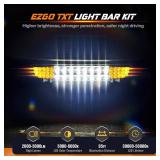 $133 EZGO Deluxe Light Bar Kit, Golf Cart LED Light Kit for EZGO TXT 1996-2013 Gas&Electric Carts, with 12V Street Legal LED Headlight Taillights Turn Signals Hazard Light Switch Horn Brake Pad