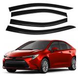 Canvcle Corolla Rain Guards - Window Visors for Toyota Corolla 2019-2025 2026, Outside-Mount Tape-On Side Window Wind Deflectors for Corolla Accessories, Vent Visors Shades Rainproof 4PCS