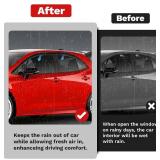 Canvcle Corolla Rain Guards - Window Visors for Toyota Corolla 2019-2025 2026, Outside-Mount Tape-On Side Window Wind Deflectors for Corolla Accessories, Vent Visors Shades Rainproof 4PCS