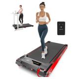 Walking Pad Treadmill, Anylife Incline Walking Pads Under Desk 330lb Capacity, 2.5HP Portable Treadmills for Home, Compact Treadmill Small Running Pad with LED Display, Remote Control