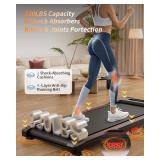Walking Pad Treadmill, Anylife Incline Walking Pads Under Desk 330lb Capacity, 2.5HP Portable Treadmills for Home, Compact Treadmill Small Running Pad with LED Display, Remote Control