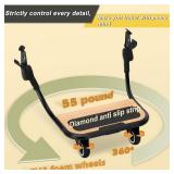 Piggyback Ride-Along Board for Vista (Models 2015-2019),Vista V2,and Vista V3 Strollers,Stroller Standing Board with 360   Universal Wheel,Use EVA Foam Wheels Smoothly Nnavigate Through Rugged Roads