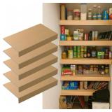 5 Pack Size24x16in Wire Shelf Cover for Pantry, Closet, Kitchen   Waterproof PVC Wood-Look Wire Rack Covers for Shelves, Multiple No-Tool Installation