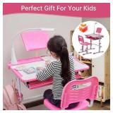 SMAGREHO Kids Desk and Chair Set, Height Adjustable Child