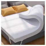 PERLECARE Full Size Mattress Topper, 3 Inch Gel Memory Foam Mattress Topper for Pressure Relief, Premium Soft Topper for Cooling Sleep, Non-Slip Design with Removable&Washable Cover,Oeko-Tex Certified