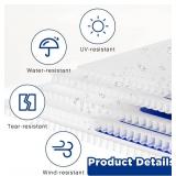 14 Pack Open House Sign for Real Estate 24 x 18 Inch Double Sided Sign Posts Plastic Heavy Duty Directional Yard Mark with Left Right Arrows 14 Pcs H Metal Stakes(Blue)