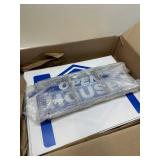 14 Pack Open House Sign for Real Estate 24 x 18 Inch Double Sided Sign Posts Plastic Heavy Duty Directional Yard Mark with Left Right Arrows 14 Pcs H Metal Stakes(Blue)