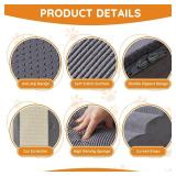 Dog Stairs for Small Dogs, 4-Step Dog Ramp for Bed 19.7" H, Dogs Steps for Bed, Couch, Pet Stairs with Non-Slip Bottom Design, Cat Scratching, High Density Foam Portable Pet Steps, Indoor, Grey
