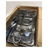 $130 Chafing Dishes for Buffet 4 Pack, 9QT No Fingers Cut Roll Edge Designed Chafing Dish Buffet Set Mirror-Like Polished Finish Food Warmers for Parties, Birthday, Holiday Parties, Church Events, etc