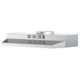 FIREGAS 30 Inch Under Cabinet Range Hood, 300 CFM Powerful & 45dB Quiet Vent Hood, Slim Stainless Steel Stove Hood for Kitchen & Apartments, 2-Speed Exhaust Fan, Ducted/Ductless Convertible