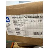 PIG Containment Tray - Rim to Rim Dimensions 52.25" L x 16.25" W x 5" H Utility Tray - Interior Bottom Dimensions 48" L x 12" W - 11.96 gal. Sump Capacity - PAK918