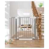 Cumbor 29.7-40.6" Baby Gate for Stairs, Mom