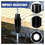 Dock Bumpers for Docking Dock Pole Bumpers,Slip-On Dock Leg Pipes and Mounting Brackets, Vertical Protection, Soft UV-Resistant Marine Grade Vinyl