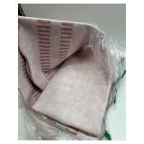 Pink Rugs for Bedroom Girls, 5x7 Washable Non Slip Area Rugs for Living Room, Soft Vintage Ultra-Thin Scalloped Carpet for Nursery Dorm Home Decor