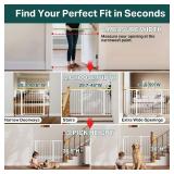 Cumbor 29.7-48" Baby Gate for Stairs, Mom