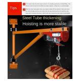 $284 Micro Electric Hoist + Wall Column Bracket, Crane Hoist for Home Decoration (Color : 400kg 20m Hoist+200kg Bracket) (200kg Only Single Pillar)