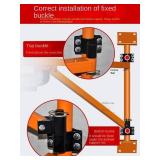 $284 Micro Electric Hoist + Wall Column Bracket, Crane Hoist for Home Decoration (Color : 400kg 20m Hoist+200kg Bracket) (200kg Only Single Pillar)