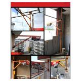 $284 Micro Electric Hoist + Wall Column Bracket, Crane Hoist for Home Decoration (Color : 400kg 20m Hoist+200kg Bracket) (200kg Only Single Pillar)