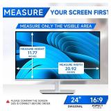 2-Pack Privacy Screen For Computer Monitor, 24-Inch 16:9 Aspect Ratio; Anti Spy/Bule Light/Glare And Eye Protection, 2 Install Ways Removable For Office, Airport, Cafe And Other Public Area; Diagonal 
