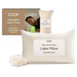 $149 Coop Home Goods Adjustable Latex Pillow Queen, Talalay Latex & Microfiber Fill, Best Pillows for Sleeping, Ergonomic, Naturally Cooling, Eco-Friendly, Medium Firm for Back, Side & Stomach Sleeper