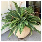 CQURE 45" Fake Ferns Artificial Plants Large,Set of 2 Artificial Boston Ferns Faux Hanging Fake Plants for Outdoors Planter Home Garden Decor,60 Branches