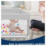 Baby Playpen with Mat, 50x50 Inch Playpen with Mat Waterproof for Babies and Toddlers Play Pen Playards Safety Gate Fence Active Center Indoor