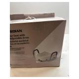 3 PACK! Medline 5" Elongated Raised Toilet Seat, With Lock and Removable Padded Arms