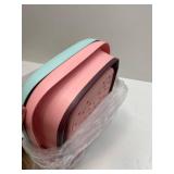 2 Pack Foldable Foot Bath Basin, Collapsible Foot Soak Tub, Multifunction Plastic Basin with Handles,Foot Tub for Soaking Feet,Pink&Green