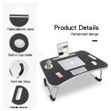 Simple and Stylish Laptop Folding Table, Bedside Storage Table, Portable Suitable for Bed/Sofa/Desk