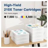 $160 Amazon.com: 210X Toner Cartridges 4 Pack (with Chip) Compatible for HP 210X 210A Replacement for HP Color Laser Jet Pro MFP 4301fdw 4201dw 4201dn 4301fdn 4301dw Printer (Black/Cyan/Magenta/Yellow