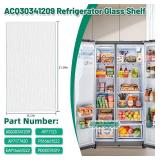 Upgraded ACQ30341209 Refrigerator Glass Shelf Compatible with LG Refrigerator Shelf Replacement Freezer Drawer Cover, Replaces AP7177420 PS16661522 Fridge Assembly Tray