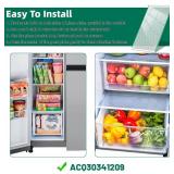 Upgraded ACQ30341209 Refrigerator Glass Shelf Compatible with LG Refrigerator Shelf Replacement Freezer Drawer Cover, Replaces AP7177420 PS16661522 Fridge Assembly Tray