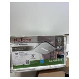 Broan-NuTone AE80LK Ventilation with LED CleanCover and Roomside Installation, ENERGY STAR Certified, 80 CFM, 0.7 Sones, White