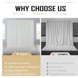 gogoparti 50ft x 12ft Ivory Wrinkle-Free Backdrop Curtain for Wedding Parties, Thick Polyester 10 Panels 5x12ft for Wedding Birthday Baby Shower Halloween Photography Party Background