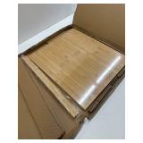 BAMOTTO CRAFTBAMBOO 21.7x18.9 Inch Oversized Bamboo Cutting Board and Sink Cover, Reversible Juice Groove & Flat Side, Non-Slip Detachable Lip, Kitchen Noodle Board Stovetop Cover