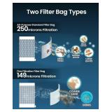 $199 Automatic Leaf Robotic Pool Vacuum Cleaner Heavy Duty Pool Opening Heavy Debris 360  Ultra Wide Suction Inlet, 1.85 Gal X-Large Bag, 62 GPM Flow, 90 Min, AutoPark - Ideal for Inground Aboveground